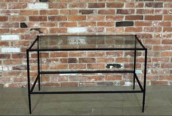 Coniston 120 Rectangular Console Table - Black Bronze- No Shelf - Image 3