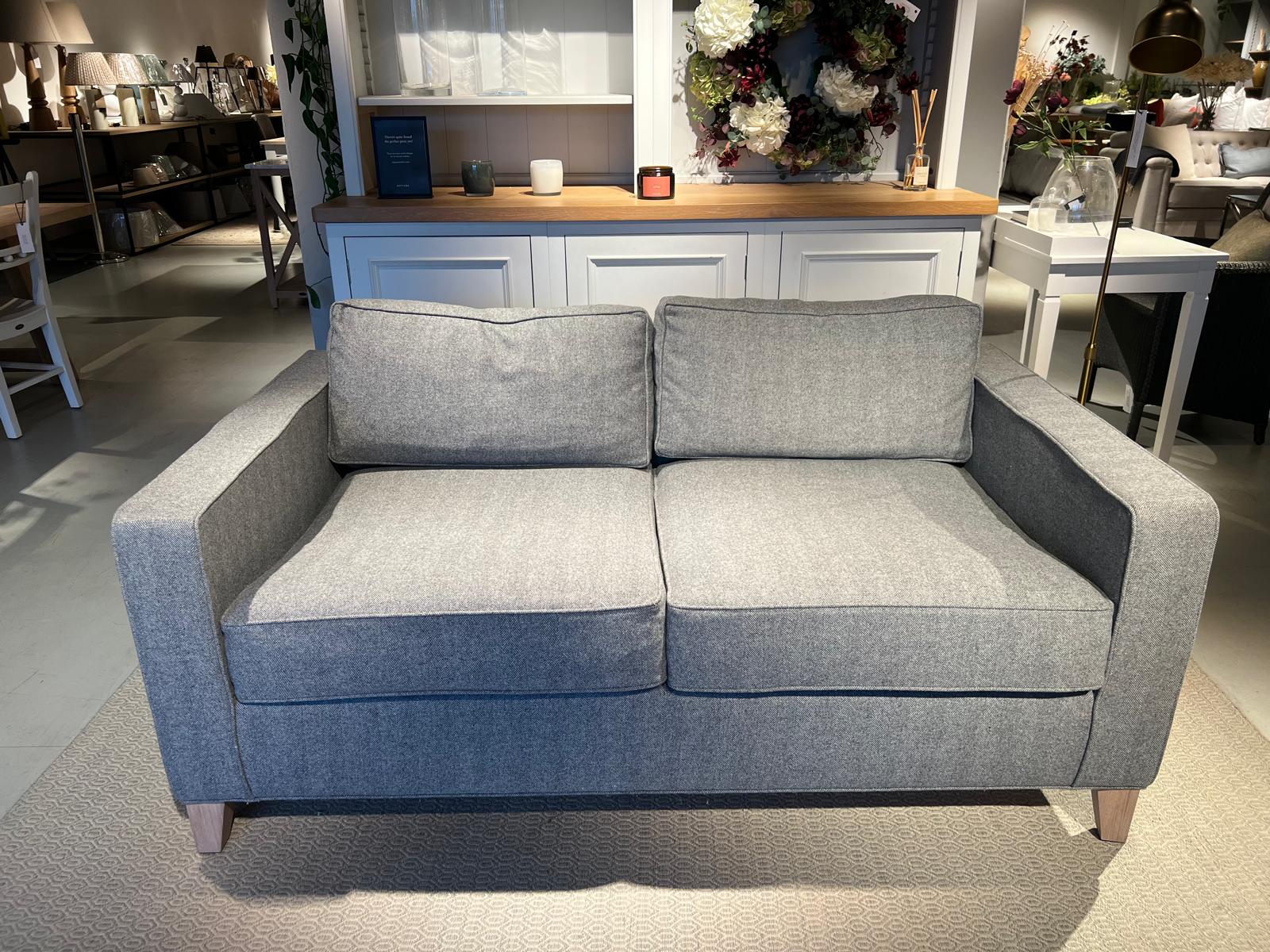 Shoreditch Sofa Small - Elliot Granite - Vintage Oak Legs - Image 2