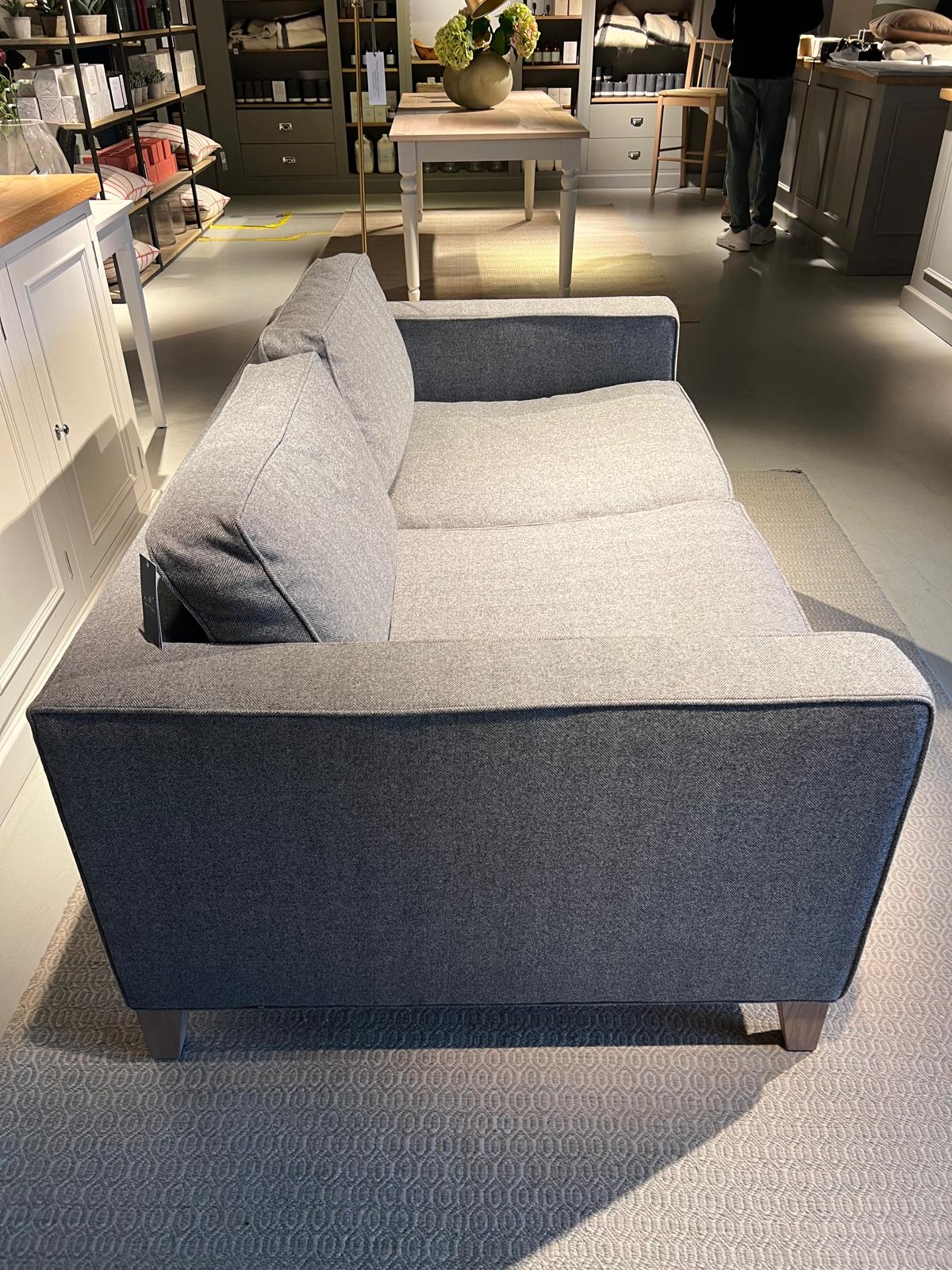 Shoreditch Sofa Small - Elliot Granite - Vintage Oak Legs - Image 4